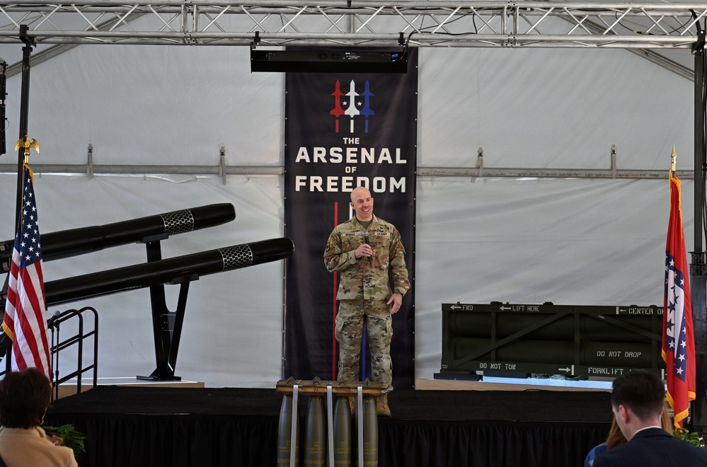 SECWAR visits Arkansas on Arsenal of Freedom Tour