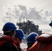 USS Iwo Jima Conducts a Replenishment-At-Sea