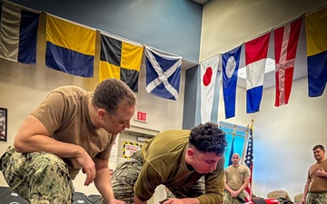 Navy Reserve Center Armed Watchstanders Complete Qualification Sustainment Training aboard NRC Schenectady, New York.