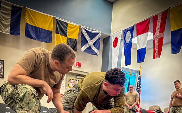 Navy Reserve Center Armed Watchstanders Complete Qualification Sustainment Training aboard NRC Schenectady, New York.