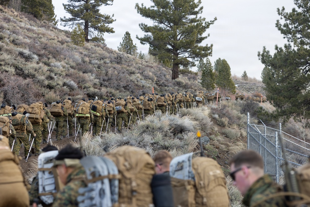 MTX 2-26: U.S. Marines with 2nd Combat Engineer Battalion, 2nd Marine Division conduct an acclimation hike