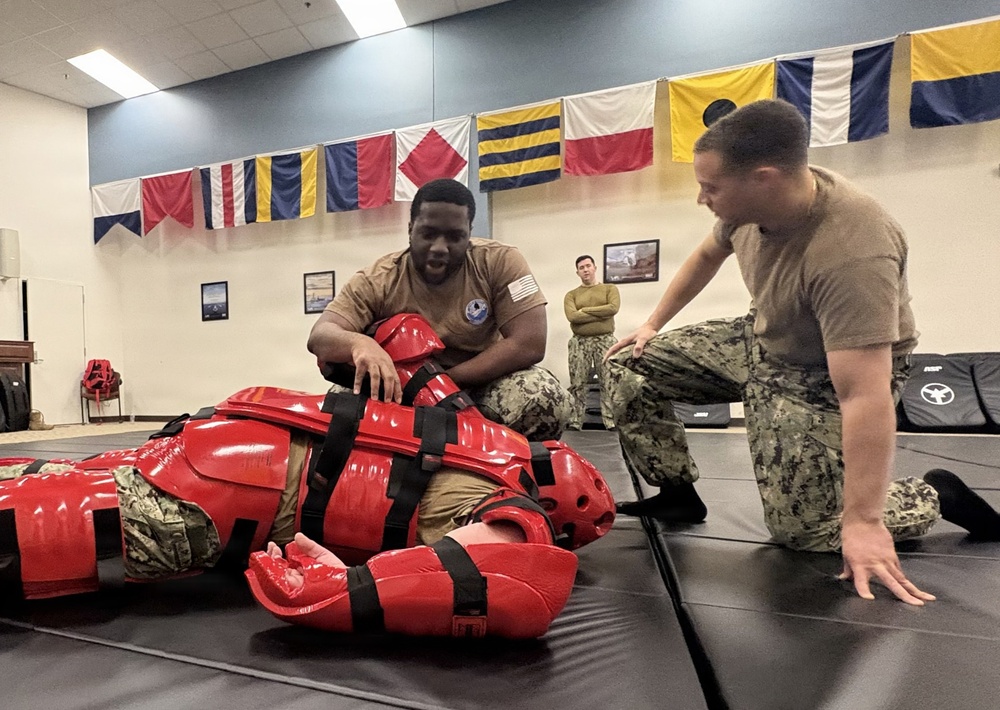 Navy Reserve Center Armed Watchstanders Complete Qualification Sustainment Training aboard NRC Schenectady, New York.