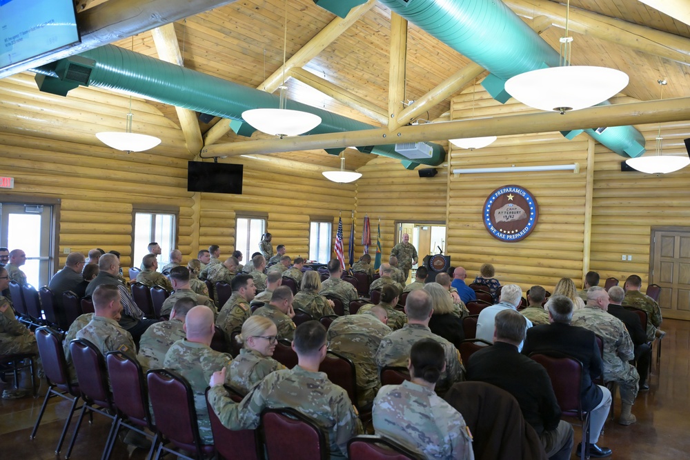 Camp Atterbury Change of Command Cermoney