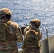 U.S. Soldiers Conduct Gunnery At Sea