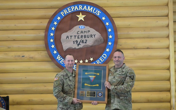 Outgoing Camp Atterbury Command Sgt. Major Butler Award Presentation