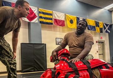 Navy Reserve Center Armed Watchstanders Complete Qualification Sustainment Training aboard NRC Schedectady, New York.