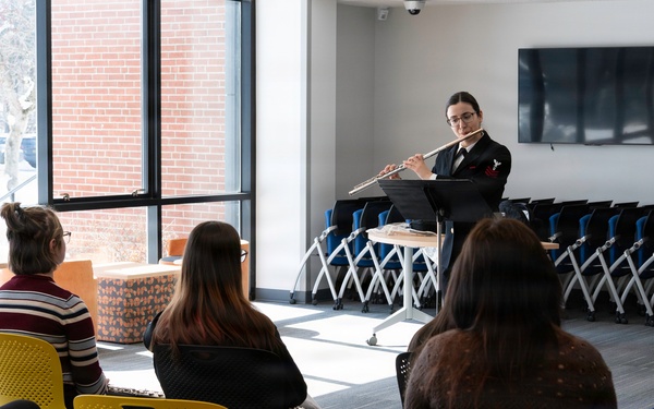 Navy Band leads clinic at Queensbury High School