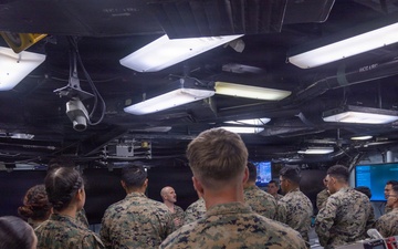MWSS-371 Motor Transport Company visits USS Essex