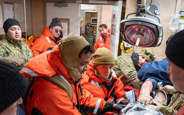 Cold weather joint medical evacuation exercise at Arctic Edge 26