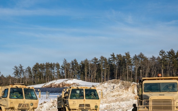Mass Guard Removes Snow From Fall River