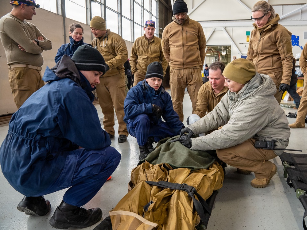 Cold weather joint medical evacuation exercise at Arctic Edge 26