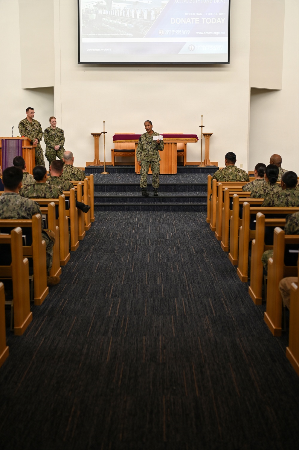 Navy-Marine Corps Relief Society hosts Active Duty Fund Drive presentation