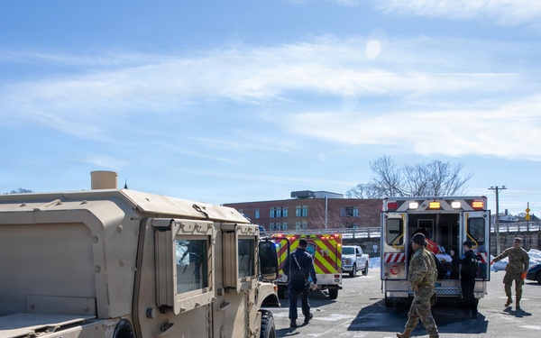 Soldiers assist EMS in Fall River