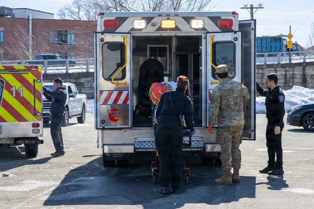 Soldiers assist EMS in Fall River