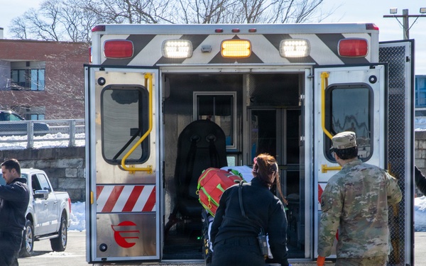 Soldiers assist EMS in Fall River