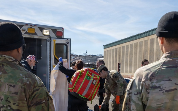 Soldiers assist EMS in Fall River