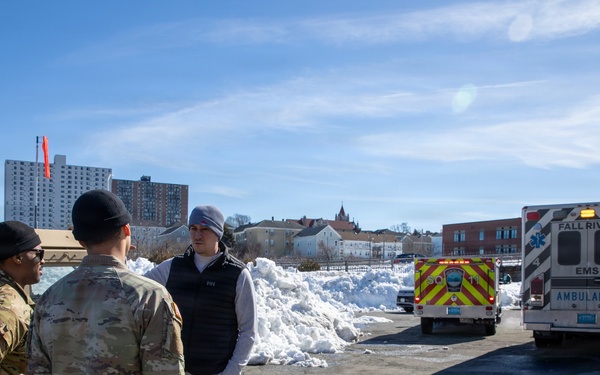 Soldiers assist EMS in Fall River