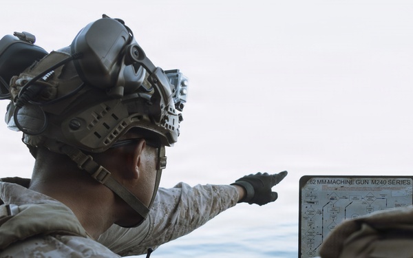 11th MEU Marines, Sailors conduct a Simulated Strait Transit aboard USS Portland