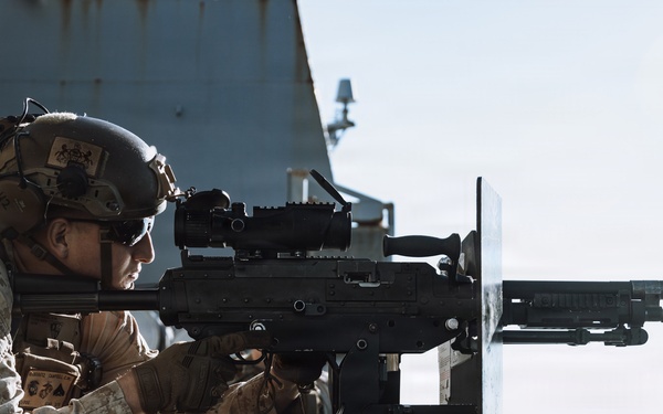 11th MEU Marines, Sailors conduct a Simulated Strait Transit aboard USS Portland
