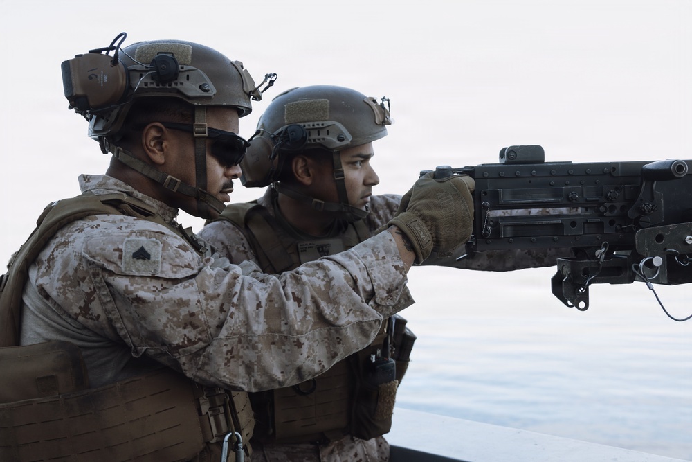 11th MEU Marines, Sailors conduct a Simulated Strait Transit aboard USS Portland