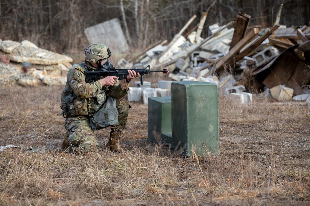 Soldiers compete in 30th Troop Command Best Warrior Competition