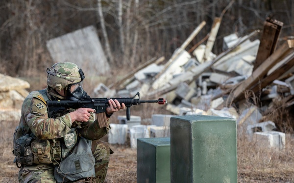Soldiers compete in 30th Troop Command Best Warrior Competition