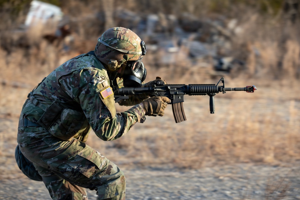 Soldiers compete in 30th Troop Command Best Warrior Competition