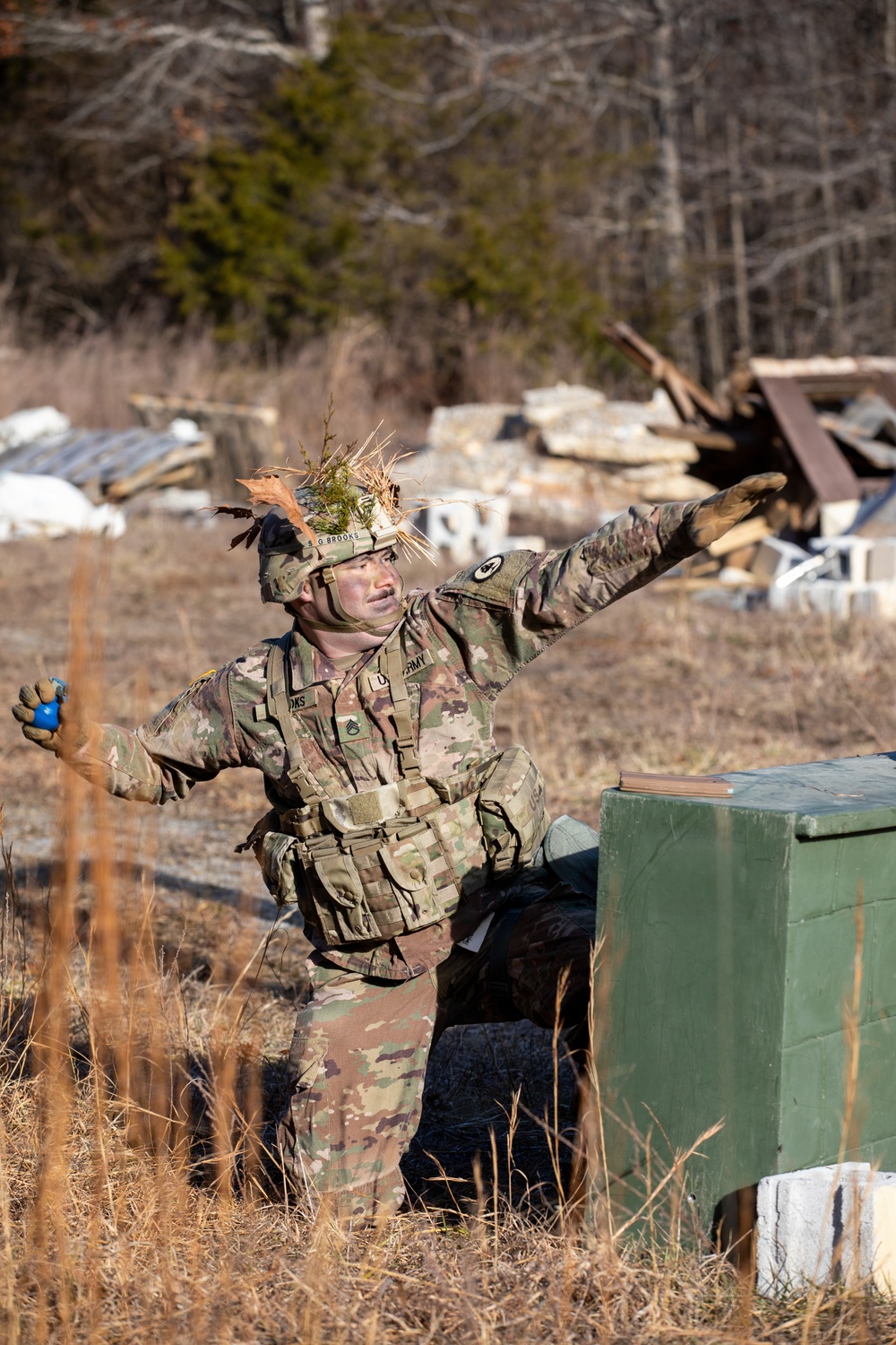 Soldiers compete in 30th Troop Command Best Warrior Competition