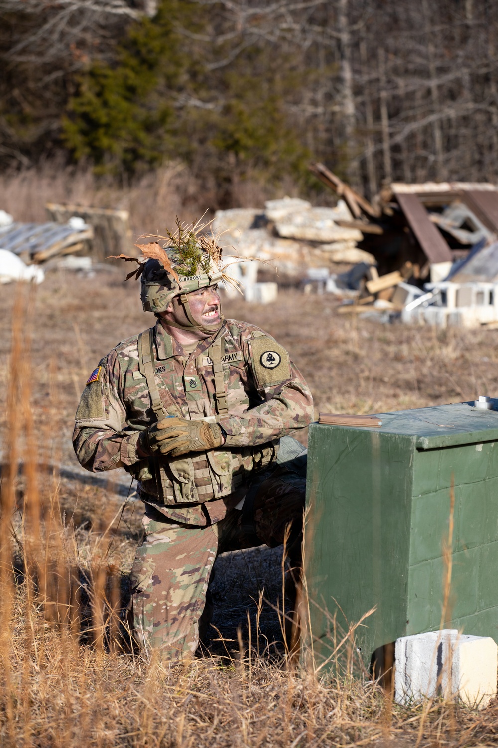 Soldiers compete in 30th Troop Command Best Warrior Competition