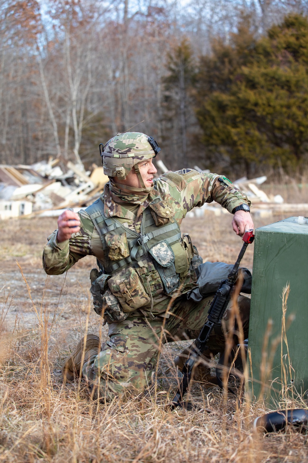 Soldiers compete in 30th Troop Command Best Warrior Competition