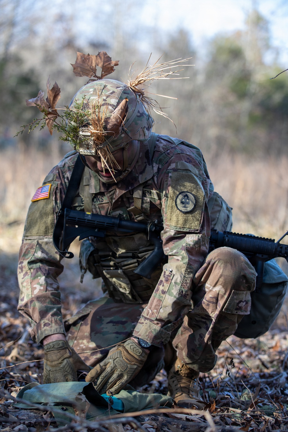 Soldiers compete in 30th Troop Command Best Warrior Competition