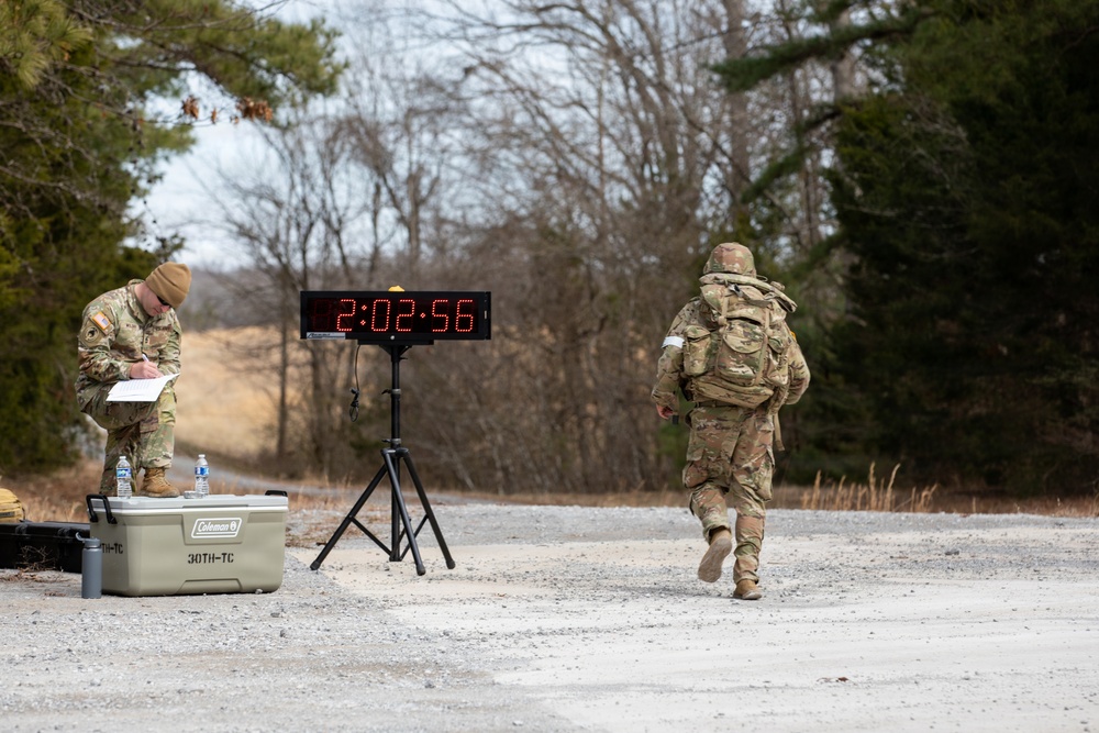 Soldiers compete in 30th Troop Command Best Warrior Competition