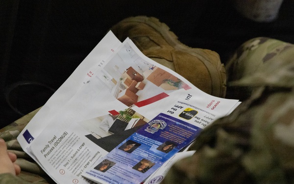 U.S. Soldiers Gathered for a PCS/ETS Retention Brief Hosted by I Corps Command Sgt. Maj.