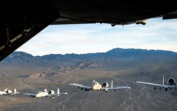 Nevada Air National Guard C-130 pilot integrates with A-10s during joint training