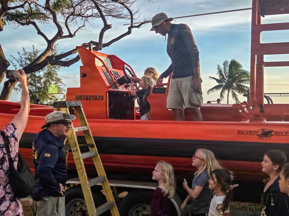 Pacific Missile Range Facility (PMRF) Volunteers at the S.T.R.E.A.M. Night at St. Theresa's Catholic School