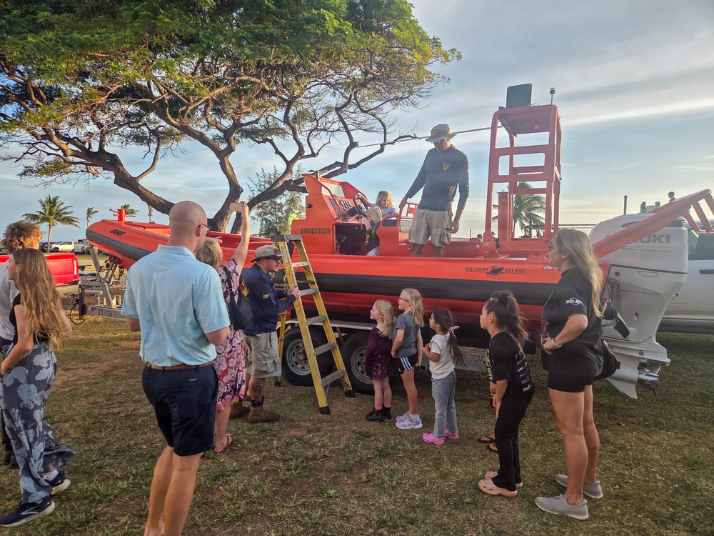 Pacific Missile Range Facility (PMRF) Volunteers at the S.T.R.E.A.M. Night at St. Theresa's Catholic School