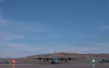 C-130 Hanging out with A-10s