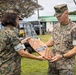 MARFORPAC HQ Company conducts change of command ceremony