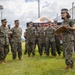 MARFORPAC HQ Company conducts change of command ceremony