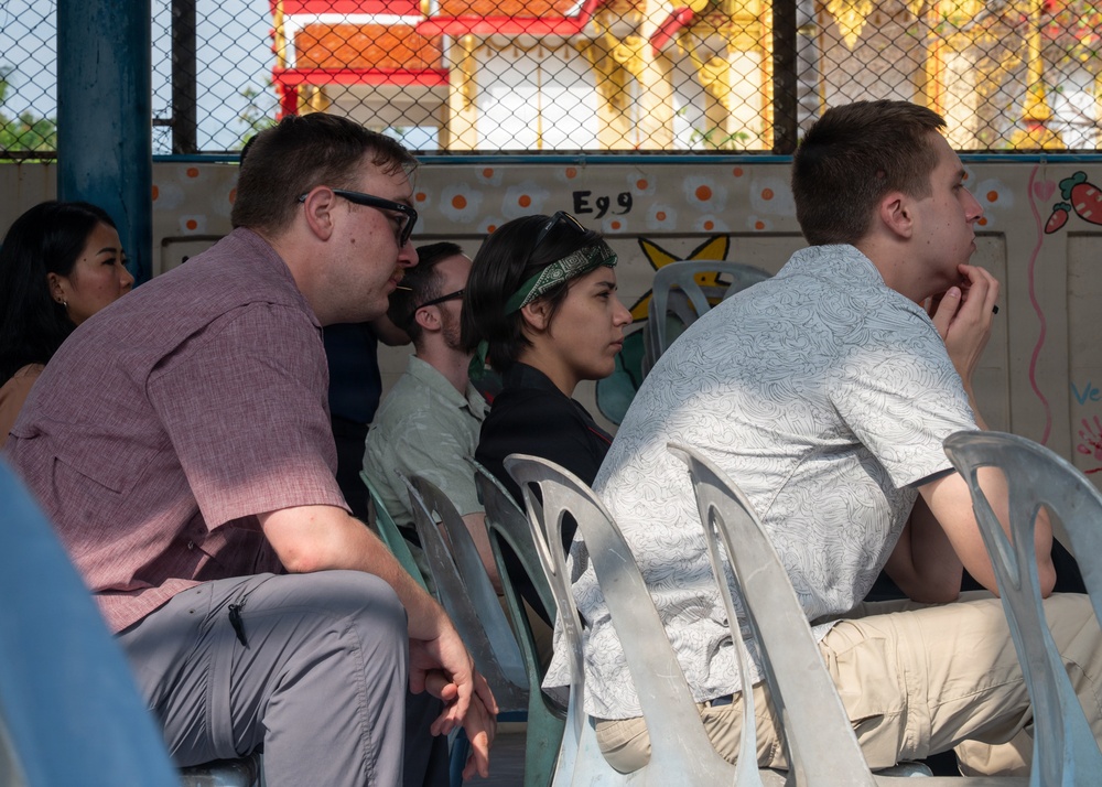 Students receive snake safety brief during Cobra Gold 45