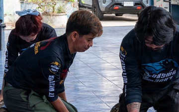 Students receive snake safety brief during Cobra Gold 45