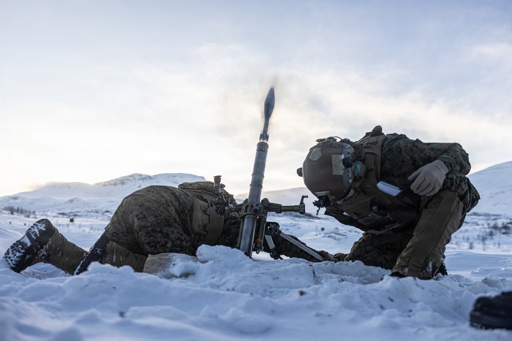 CORE26 | U.S. Marines Hone Infantry Lethality with Mortar Range in Norway
