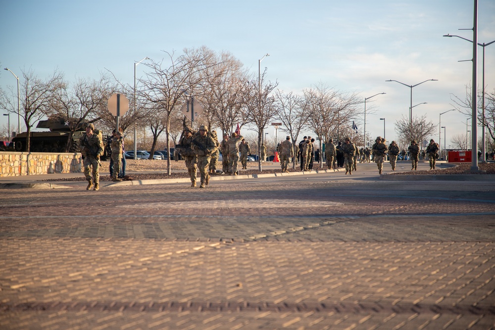 Iron Soldiers compete in the E3B ruck march