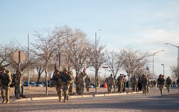Iron Soldiers compete in the E3B ruck march