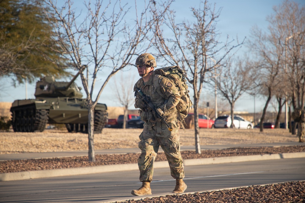Iron Soldiers compete in the E3B ruck march