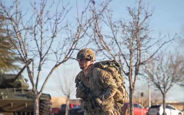 Iron Soldiers compete in the E3B ruck march