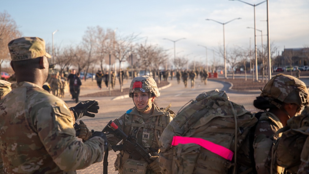Iron Soldiers compete in the E3B ruck march