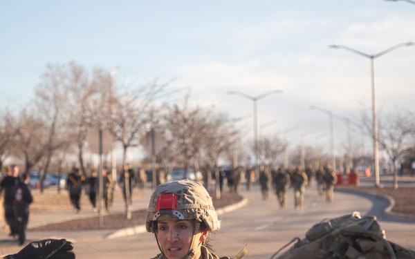 Iron Soldiers compete in the E3B ruck march