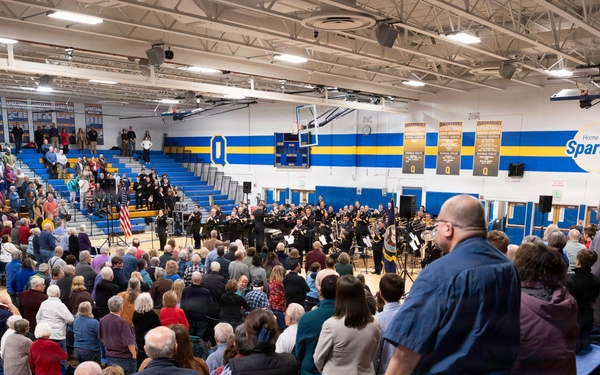 Navy Band performs in Queensbury, New York