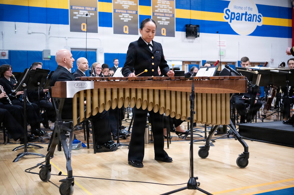 Navy Band performs in Queensbury, New York